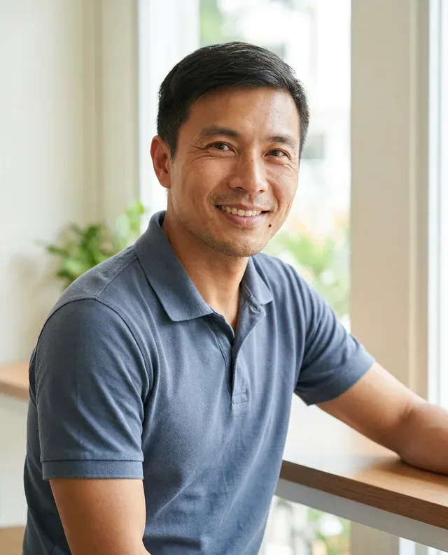 Wei, a Chinese presenter based in Singapore